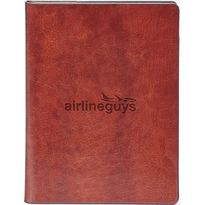Custom Fabrizio Rid Passport Holder | Logo Travel Gifts - Brown