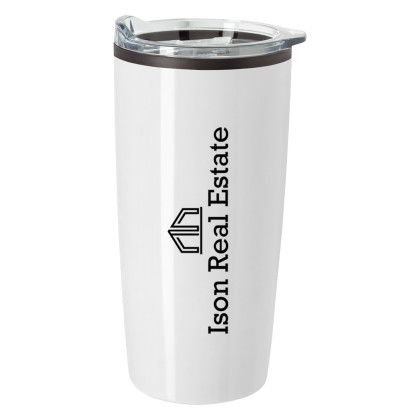 Custom 20 oz Elate Himalayan Tumbler With Custom Box - White/Clear