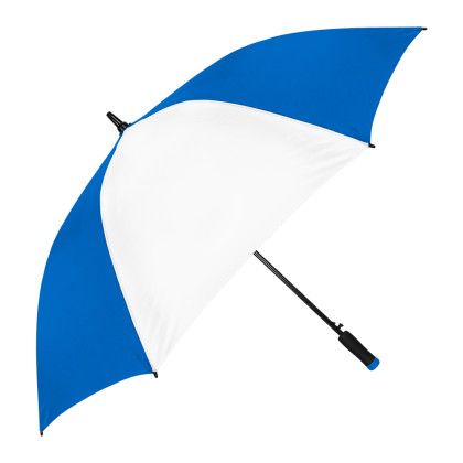 Custom Ultra Value StrombergBrand Golf Umbrella - Royal Blue/White 