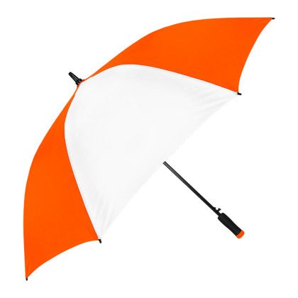 Custom Ultra Value StrombergBrand Golf Umbrella - Orange/White