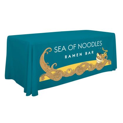 Custom 6' Standard Table Throw - Aquamarine