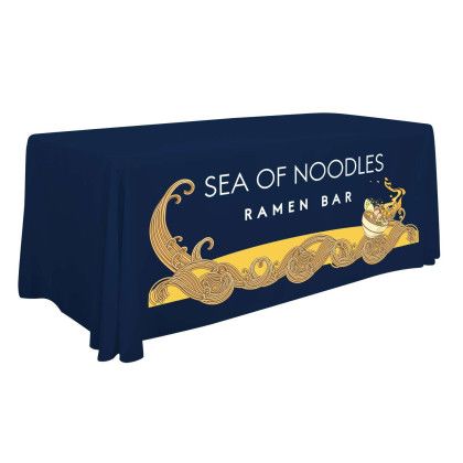 Custom 6' Standard Table Throw - Navy