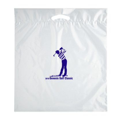 Custom 20 x 22 Die Cut Bag with Gusset - Clear