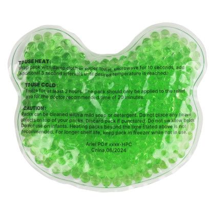 Custom Frog Aqua Pearls Hot/Cold Pack - Green back Custom Frog Aqua Pearls Hot/Cold Pack - Green back