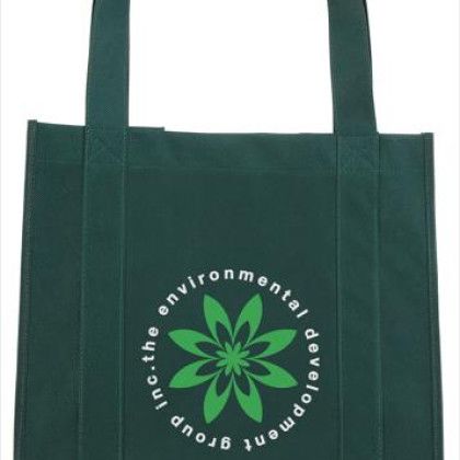 Custom Reinforced Grocery Tote - Hunter Green 