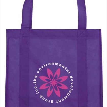 Custom Reinforced Grocery Tote - Purple 