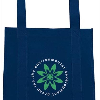 Custom Reinforced Grocery Tote - Navy 