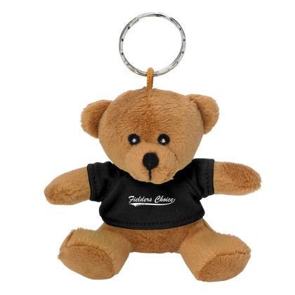 Key Chain with Mini Bear - Black