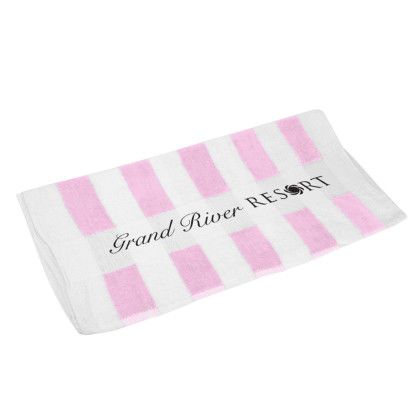 Custom Seaside Beach Towel | Customized Towels - Pink