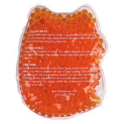 Custom Fox Aqua Pearls Hot/Cold Pack - Orange Back side Custom Fox Aqua Pearls Hot/Cold Pack - Orange Back side