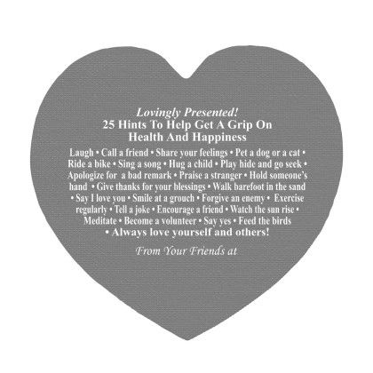 Custom Health and Happiness Heart Jar Opener - Gray