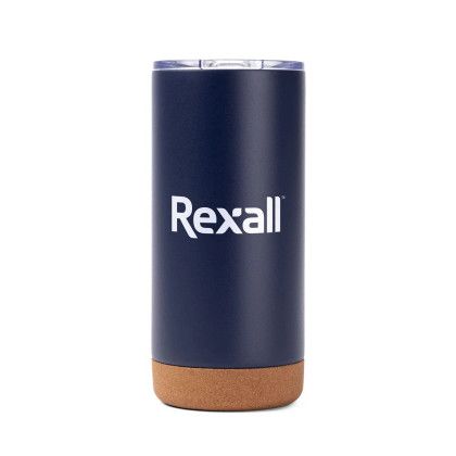 Custom Cork Bottom 18oz Vacuum-Sealed Mug - Navy
