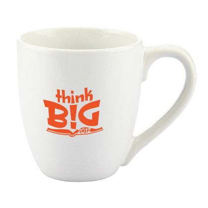 Custom Bistro Ceramic Mug 15 oz.  - White