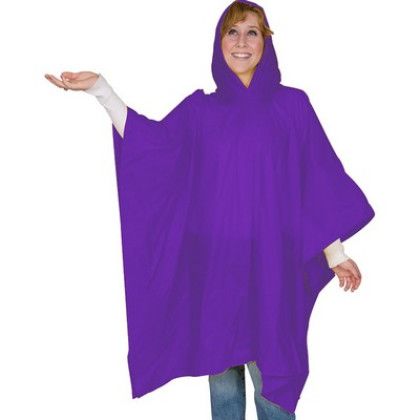 Custom Budget Booster Light Duty Rain Poncho - Purple Custom Budget Booster Light Duty Rain Poncho - Purple