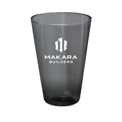 Custom Recycled OceanWorks Plastic Pint Glass - Smoke