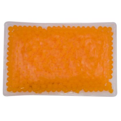 Custom Mini Rectangle Gel Beads Hot/Cold Pack - Orange