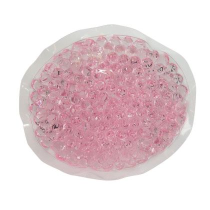 Custom Gel Beads Hot/Cold Pack Small Oval - Pink