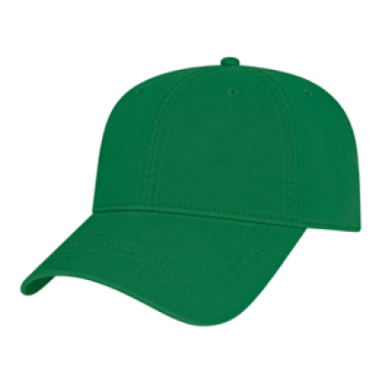 Custom Relaxed Golf Cap - Genuine Leather Applique - Kelly Green 