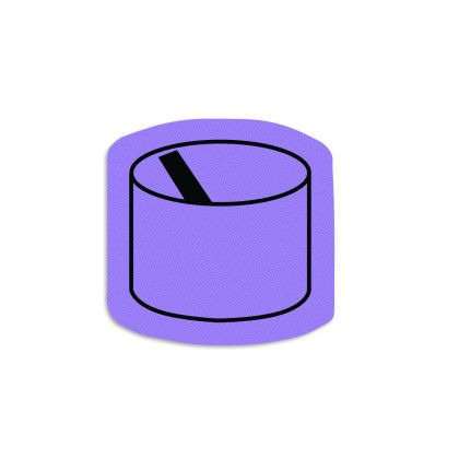 Custom Can or Roll Jar Opener - Purple