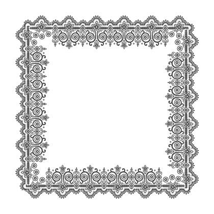 Custom USA Made Bandana with Border Print-Cotton - Border_59 Custom USA Made Bandana with Border Print-Cotton - Border_59