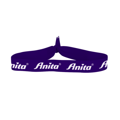 Custom Elastic Fold Over Head Band - 3/4" - Purple 