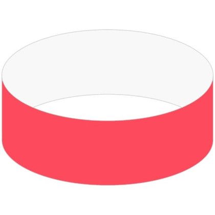 Custom Tyvek Wristband- 3/4" - Red