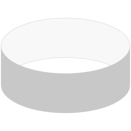 Custom Tyvek Wristband- 3/4" - Silver 