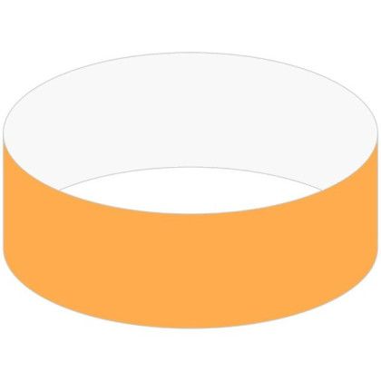 Custom Tyvek Wristband- 3/4" - Neon Orange 