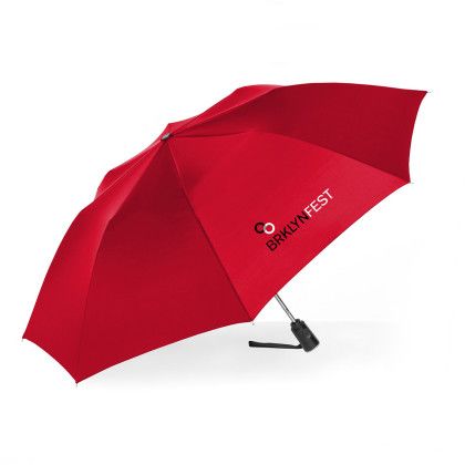 Customized Auto Open Compact Umbrella Red