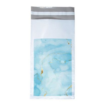 Predesigned Poly Mailer Marble 7''x12'' - Blue 