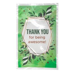 Custom Digital Full Color 1-Sided Open Ended Clear Plastic Bag - 6" x 9" - Front view Custom Digital Full Color 1-Sided Open Ended Clear Plastic Bag - 6" x 9" - Front view