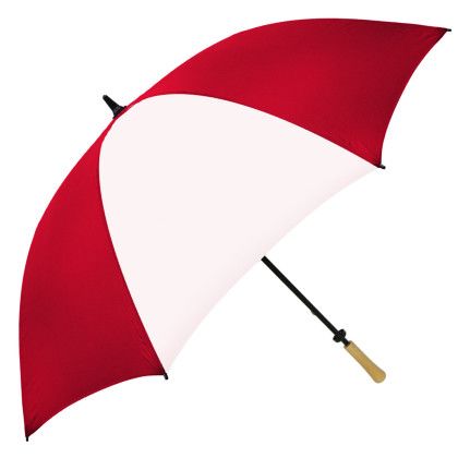 Custom StrombergBrand Hole-In-One Golf Umbrella-62" - Red/White Custom StrombergBrand Hole-In-One Golf Umbrella-62" - Red/White
