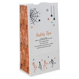 Custom Halloween Scatter Design 2 SOS Paper Bag - 5" x 9.75" x 3.125" - Back side