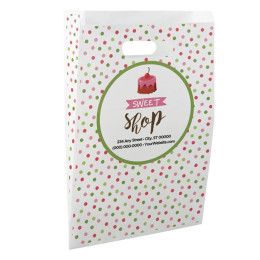 Custom Christmas Scatter Design 1 Merchant Paper Bags - 9" x 13" x 2.5"