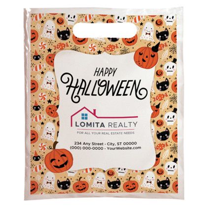 Custom Halloween Scatter Design 3 Plastic Bag - 9" x 13" Custom Halloween Scatter Design 3 Plastic Bag - 9" x 13"