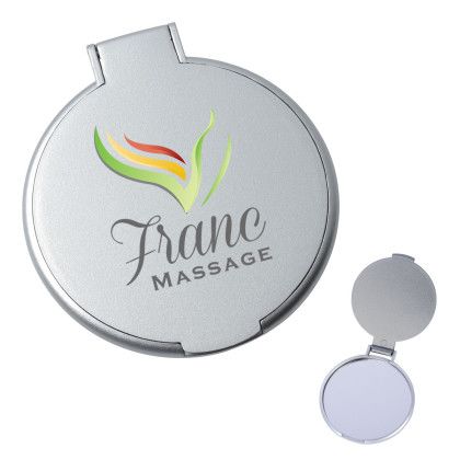 Custom Round Mirror - 2 1/4" - Silver Custom Round Mirror - 2 1/4" - Silver