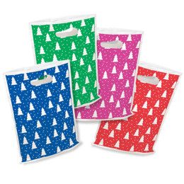 Bold Christmas Trees Seasonal Predesigned Plastic Bag - 9" x 13" Bold Christmas Trees Seasonal Predesigned Plastic Bag - 9" x 13"