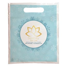 Custom Christmas Scatter Design 2 Plastic Bag - 9" x 13"