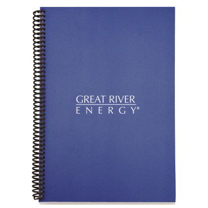 Custom ECO Spiral Notebook - Dark blue