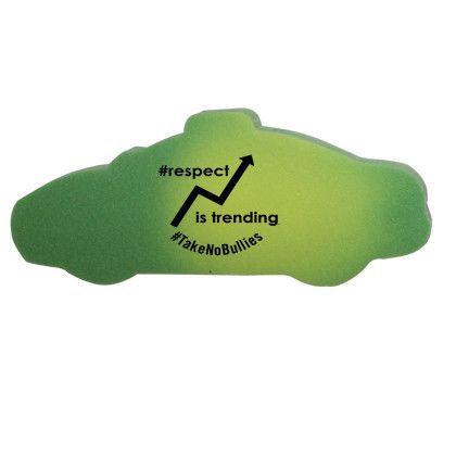 Custom Mood Die Cut Eraser - Police Car - Green/yellow