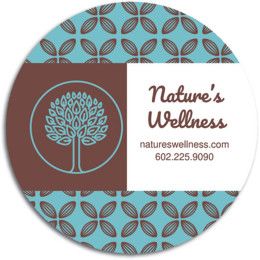 Custom Circle Adhesive Package Label - 2.25" - Front side