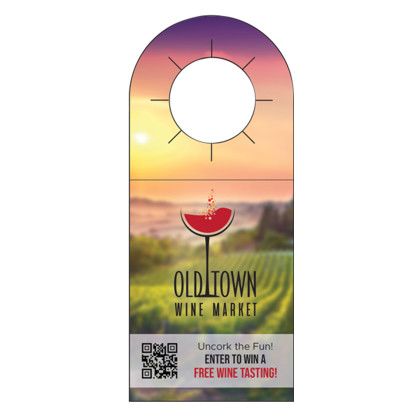 Custom Full Color 1-Sided Bottle Tags - 2.25" x 5.5"