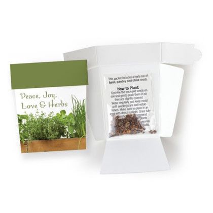 Custom Holiday - Planter Pot Seed Packet - Design I Custom Holiday - Planter Pot Seed Packet - Design I