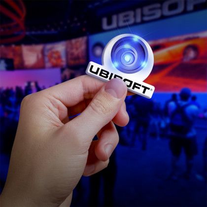 Custom Custom Logo Light Flashing Pin - Lifestyle 