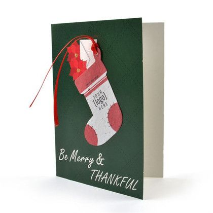 Custom Printed Shape Ornament Folding Card - Design L