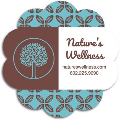 Custom Flower Adhesive Package Label - 2.25" x 2.25" - Front side