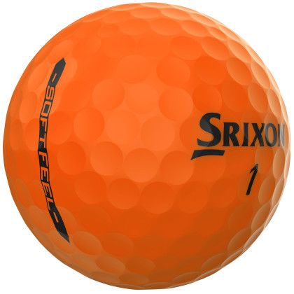 Custom Srixon Soft Feel BRITE Golf Balls - Orange 