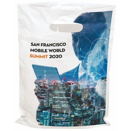Custom Digital Full Color 2-Sided Plastic Bag - 7.5" x 9" - Open view Custom Digital Full Color 2-Sided Plastic Bag - 7.5" x 9" - Open view