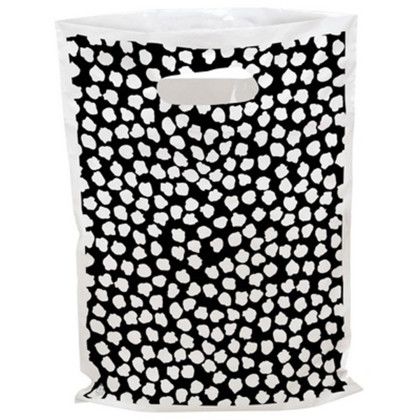 Custom Playful Patterns Designer Plastic Bag - 6" x 13" - Design 1
