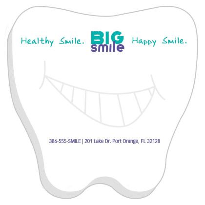 Custom 3"x3" Lightbulb Sticky Notes-25 Sheet-4 Color FREE - Tooth